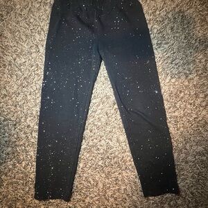 Black Speckled Pants